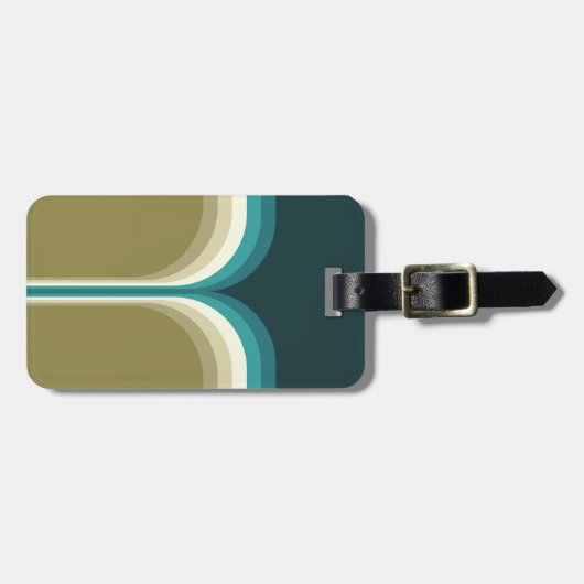 Retro style double arch decoration ラゲッジタグ (正面横)