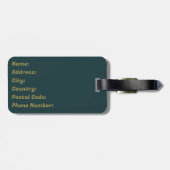 Retro style double arch decoration ラゲッジタグ (裏面横)