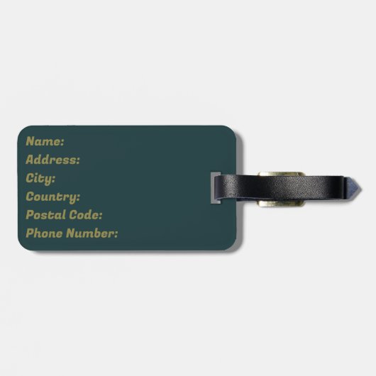 Retro style double arch decoration ラゲッジタグ (裏面横)