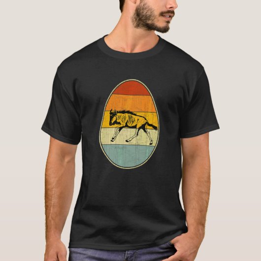 Retro Style Easter Egg Graphic Funny Easter Day Wi Tシャツ (正面)