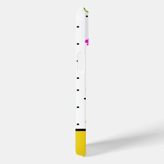 Retro Style Floral Flower Power Monogrammed Case-Mate iPhoneケース (裏面 / 右)