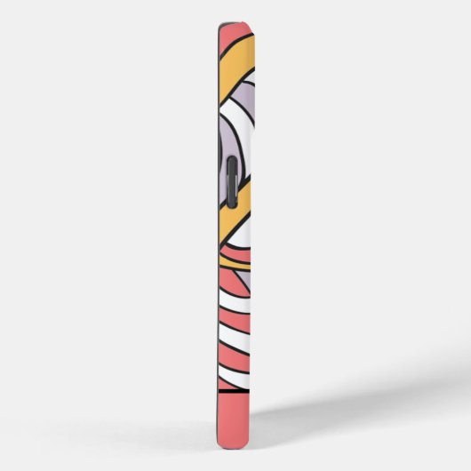 Retro-Style Floral Monogrammed Case-Mate iPhoneケース (裏面 / 右)