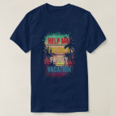 Retro Style Help Me Im On A Family Vacation 2358  Tシャツ (デザイン正面)