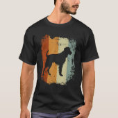 Retro Style Irish Wolfhound Dog Tシャツ (正面)