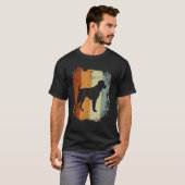 Retro Style Irish Wolfhound Dog Tシャツ (正面フル)