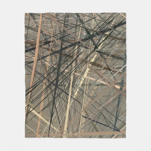 Retro style oil drawing. illustration. Texture pai フリースブランケット (正面)