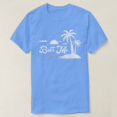 Retro Style Palm Tree California Beach Sunset Beer Tシャツ (デザイン正面)