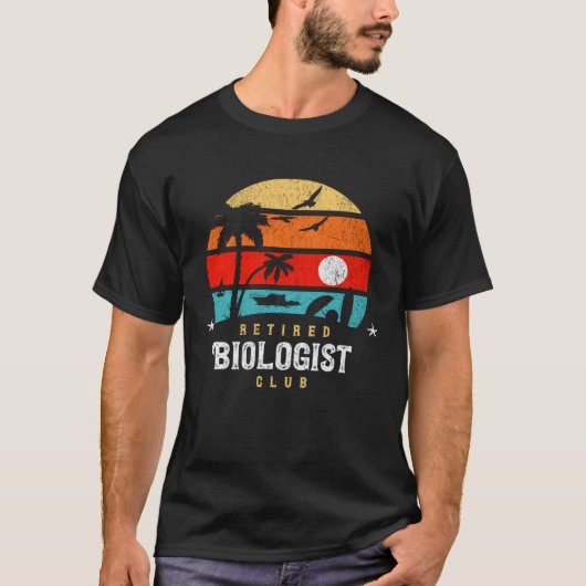 Retro Style Retirement Gag Idea Funny Retired Biol Tシャツ (正面)