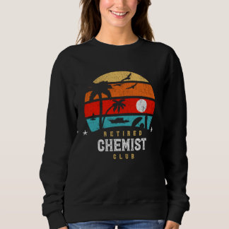 Retro Style Retirement Gag Idea Funny Retired Chem スウェットシャツ