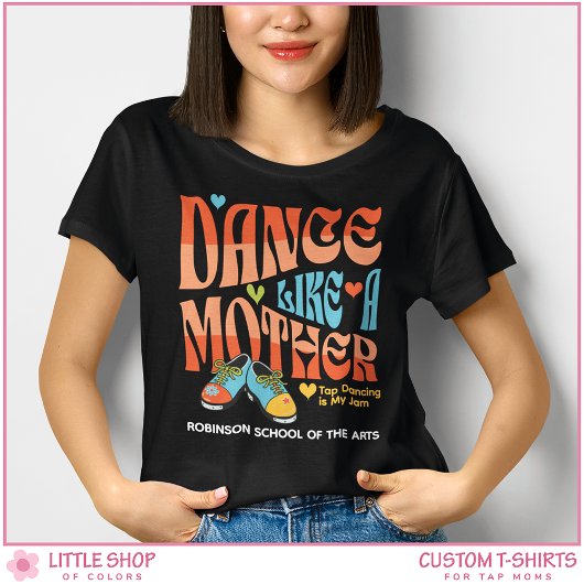 Retro Style Tap Dance Mom Customizable トライブレンドＴシャツ