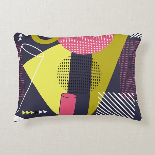 Retro style texture, pattern design. art,abstract, アクセントクッション (正面)