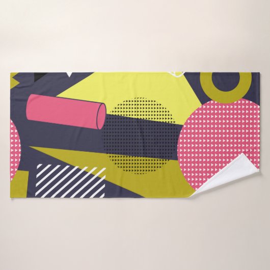 Retro style texture, pattern design. art,abstract, バスタオル (バスタオル)