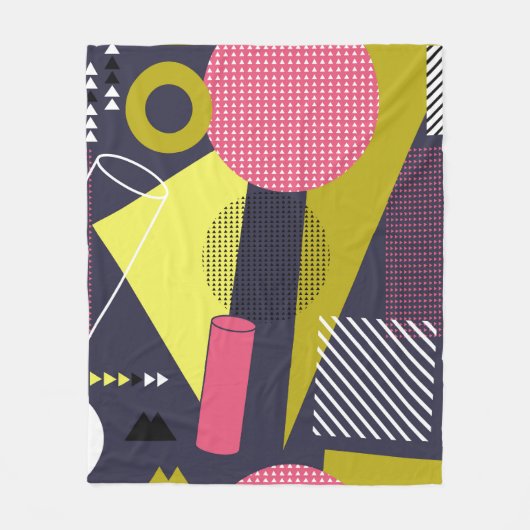 Retro style texture, pattern design. art,abstract, フリースブランケット (正面)