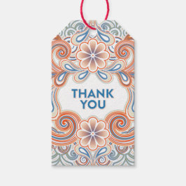 Retro style Thank You ギフトタグ