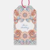 Retro style Thank You ギフトタグ (裏面)