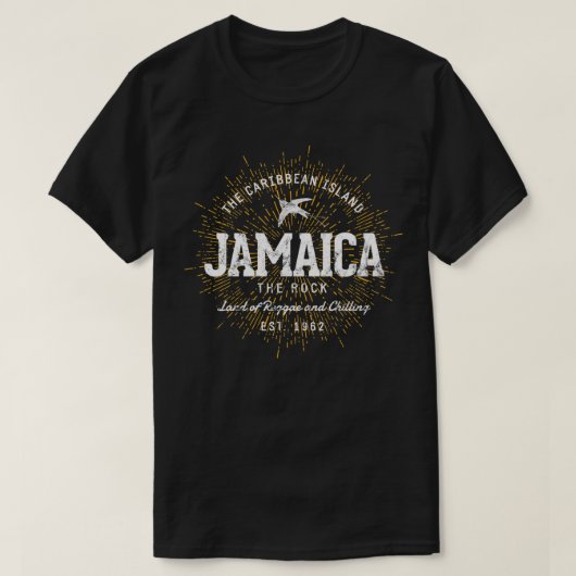 Retro Style Vintage Jamaica  Tシャツ (デザイン正面)
