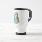 Retro Style Virgin Mary Travel Mug トラベルマグ (正面右)
