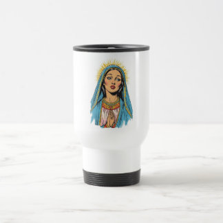 Retro Style Virgin Mary Travel Mug トラベルマグ