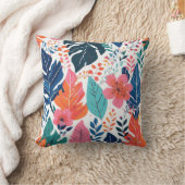 Retro style watercolor クッション (ブランケット)