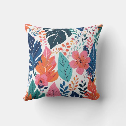 Retro style watercolor クッション (裏面)