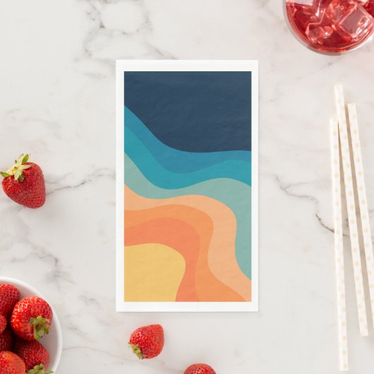 Retro style waves decoration (インサイチュ)