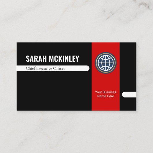 Retro Stylish Office Departmental Store Owner 名刺 (正面)