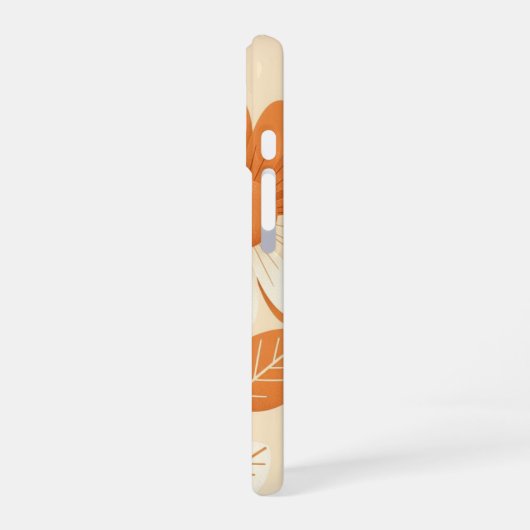 Retro Stylized Daisy Arrangement iPhone 16ケース (左側面)