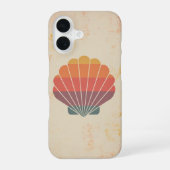 Retro Stylized Seashell iPhone 16ケース (裏面)