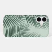 Retro Stylized Tropical Fronds iPhone 16ケース (裏面横)
