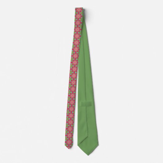 Retro Succulent Garden Neck Tie ネクタイ (裏面)