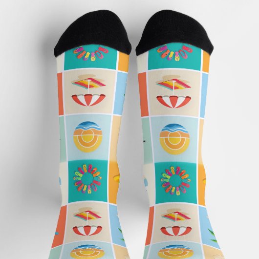 Retro Summer ソックス (上部)