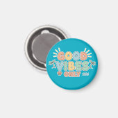 Retro Summer Beach Aesthetic Pastel Typography Art マグネット (正面/裏面)