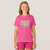 Retro Summer Beach Aesthetic Pastel Typography Art Tシャツ (正面フル)