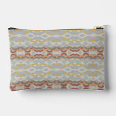 Retro Summer Geometric Color Block Pattern Design アクセサリーポーチ (裏面)