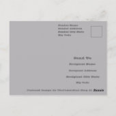 Retro Summer Geometric Color Block Pattern Design ポストカード (裏面)