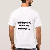 Retro Summer Vibes T-Shirt - Palm Tree Sunset Beac Tシャツ (裏面)