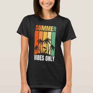 Retro Summer Vibes Vintage Rays Beachy Vibes Tシャツ