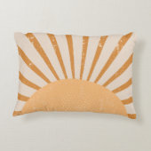 Retro Sun Burst Sunset アクセントクッション (裏面)
