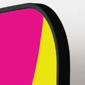 Retro Sun Glow Circle Stripe with Name ピックルボールラケット (左詳細)