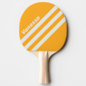 Retro Sun Kissed Three Angled Striping with Name 卓球ラケット (裏面)