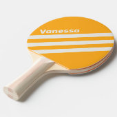 Retro Sun Kissed Three Angled Striping with Name 卓球ラケット (正面アングル)