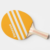 Retro Sun Kissed Three Angled Striping with Name 卓球ラケット (横)