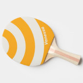 Retro Sun Kissed Three Circle Stripe with Name 卓球ラケット (横)