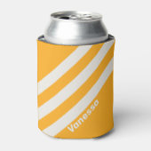 Retro Sun Kissed Three Stripes with Name 缶クーラー (缶正面)