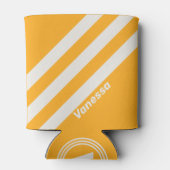 Retro Sun Kissed Three Stripes with Name 缶クーラー (裏面)