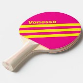 Retro Sun Soaked Three Angled Striping with Name 卓球ラケット (正面アングル)