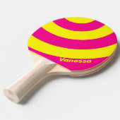 Retro Sun Soaked Three Circle Stripe with Name 卓球ラケット (正面アングル)