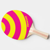 Retro Sun Soaked Three Circle Stripe with Name 卓球ラケット (横)