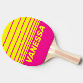 Retro Sun Soaked Three Horizon Striping with Name 卓球ラケット (横)