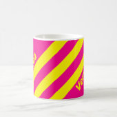 Retro Sun Soaked Three Stripes with Name コーヒーマグカップ (中央)
